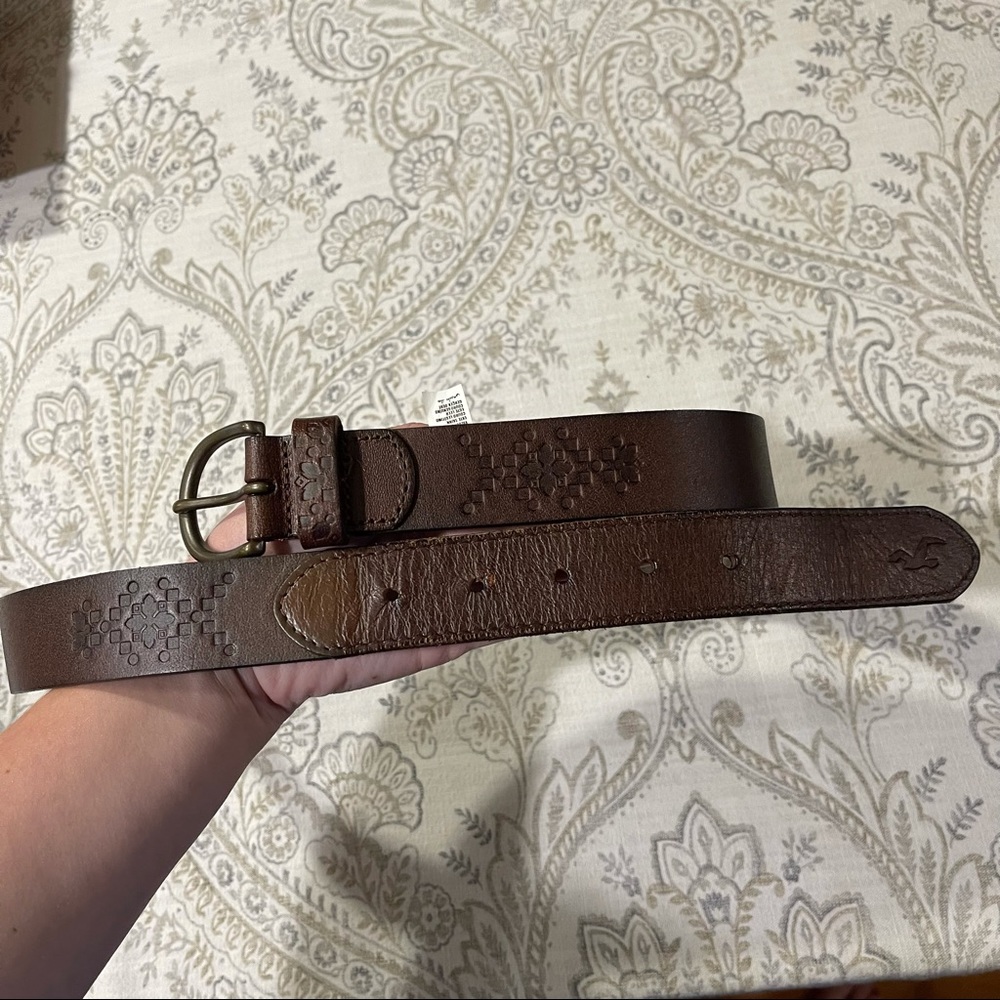 Hollister XS/S Genuine Leather Belt